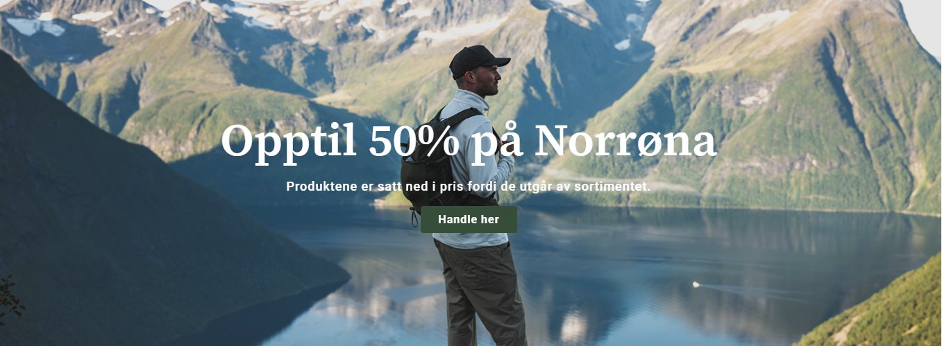 Opptil 50% på Norrøna — siste utvalg før sortimentet utgår. Handle hos Outdoorexperten.